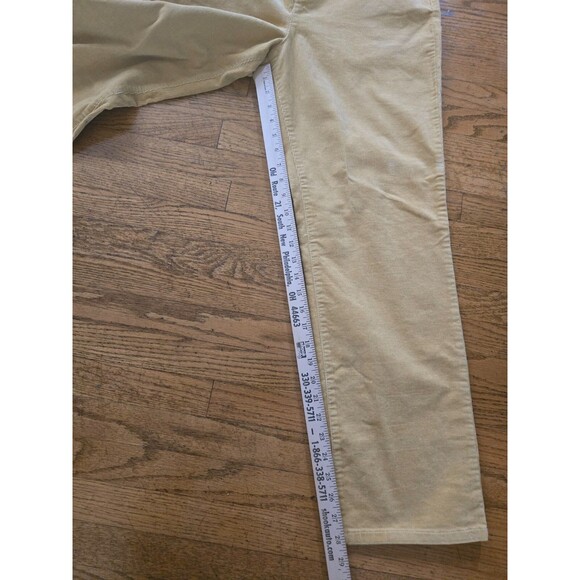 NWT Talbots Heritage Mustard Yellow Corduroy Straight Leg Preppy Womens Size 16P - Picture 7 of 9